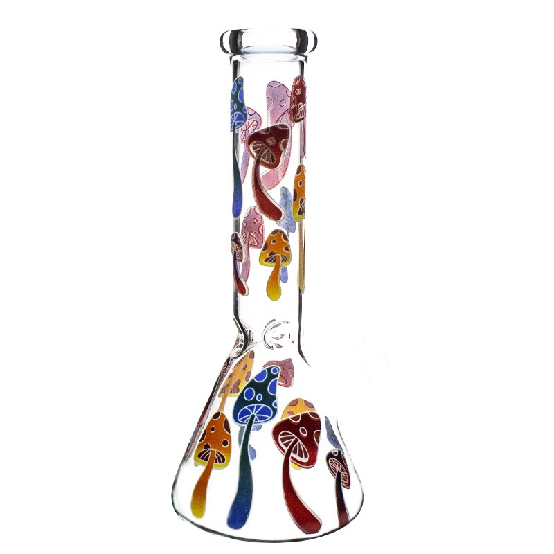 10 Inches Mushroom Forest Beaker Glass Hookah Smoking Water Pipe