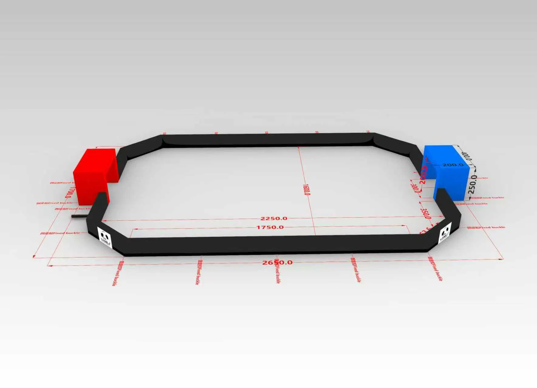 Boyi Outdoor Sports Inflatable Soccer Field Inflatable Soccer Pitch