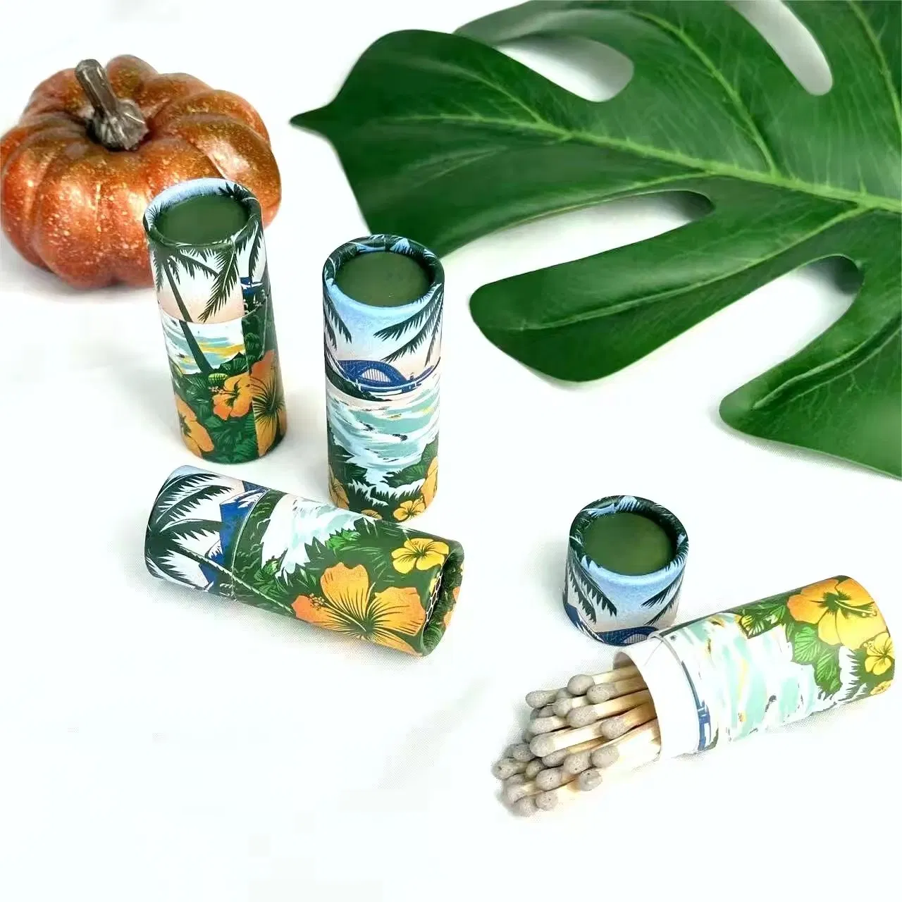 Creative Old-Fashioned Nostalgic Cylinder Match with Personalized Design Customized Logo Outer Box Safety Match Gifts Tube Matches