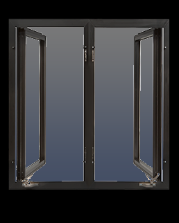 Cbmmart Aluminum Double Glazed Glass Casement Window for House