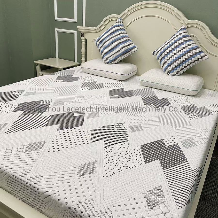 LDT-ZJB  Cheaper Price 300-450Grams High Class Mattress 100% Polyester Knitted Jacquard Fabric