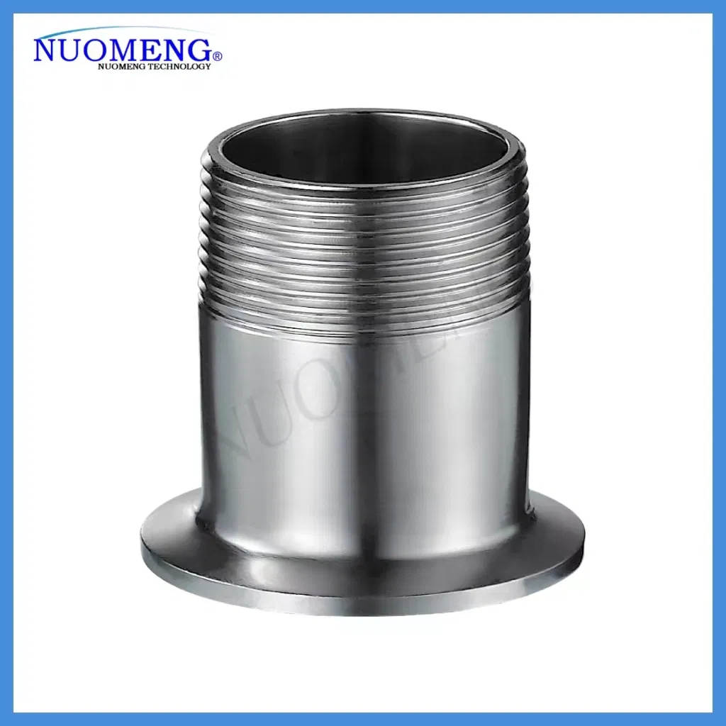 Heavy-Duty Hose Coupling with NPT Male Clamped Connector