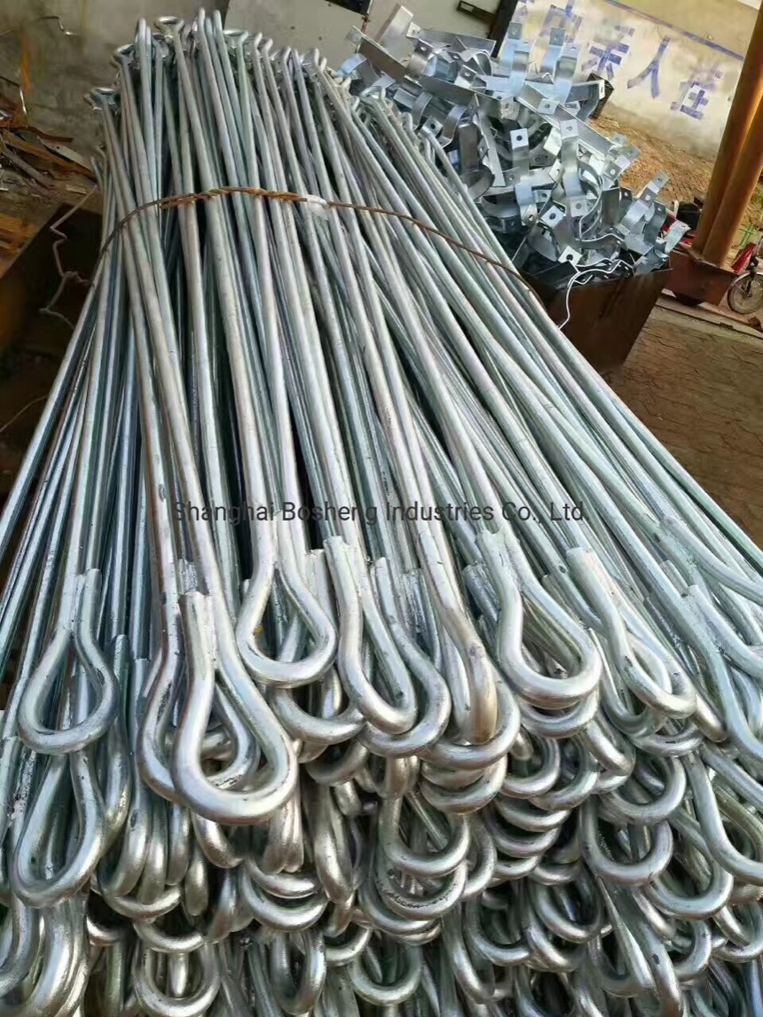 Анкерный болт M22, сталь 8.8, черный