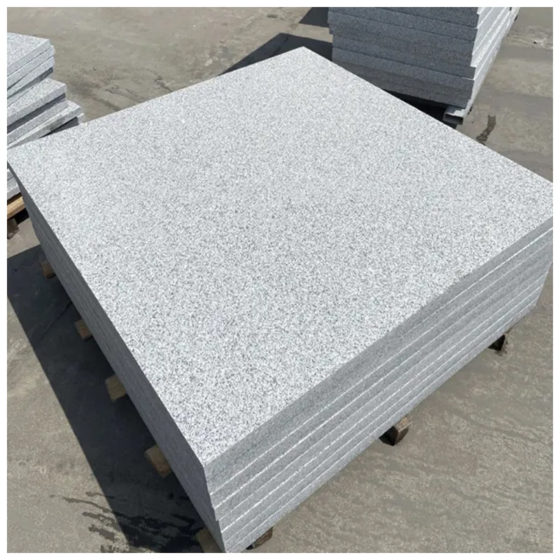 Chinese White Granite G603 Flamed Brushed Tiles