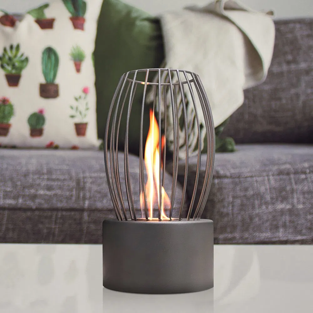 Outdoor Fire Pit Freestanding Stove Mini Kamin Ethanol Tabletop Fireplace