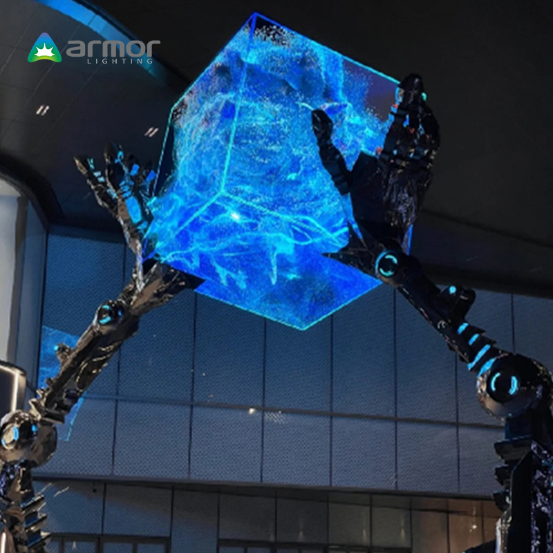 HD Full Color 3D LED Cube Display Indoor Outdoor Magic Cube Screen for Retail Store Advertising