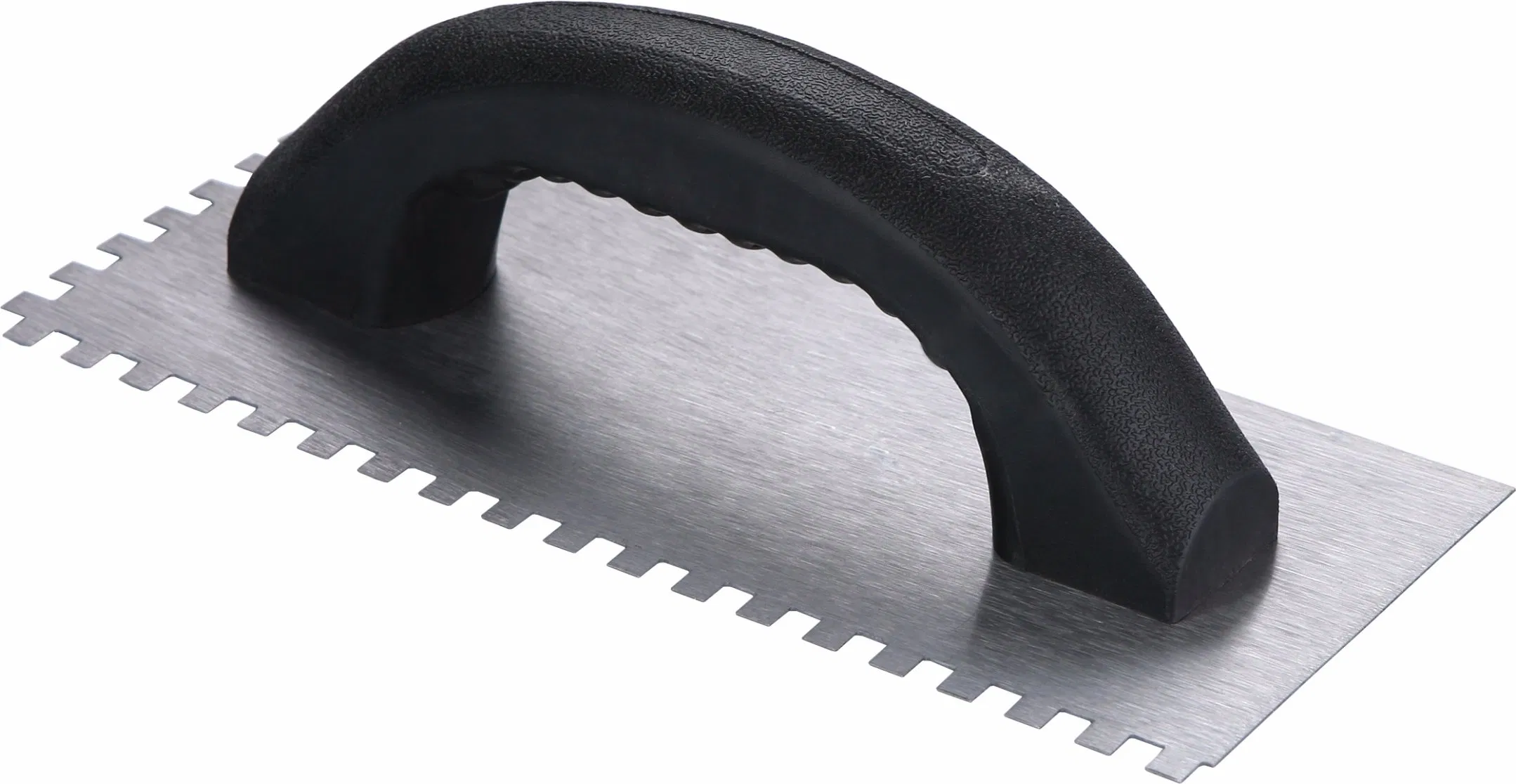 Black Carbon Steel Notched Bricklaying Trowel