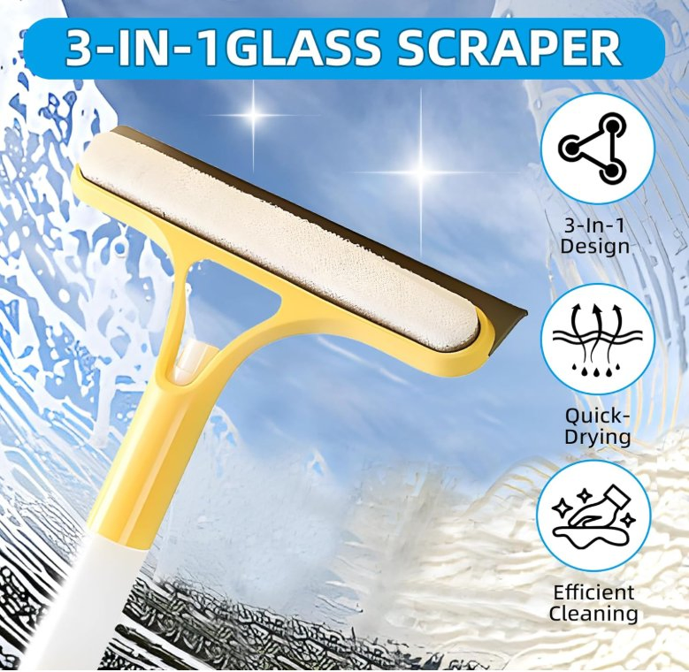 Window Cleaner Squeegee Brush Car Squeegee Cleaning Sponge