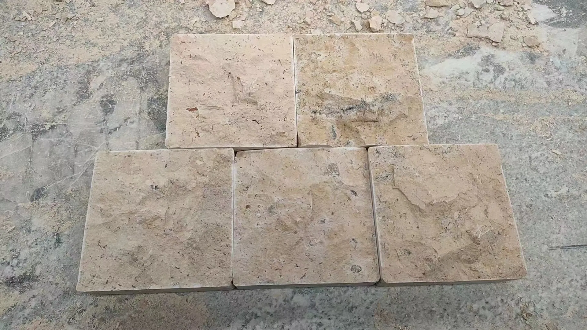 Chinese Beige Yellow Limestone for Wall Cladding Outdoor Floor Tile
