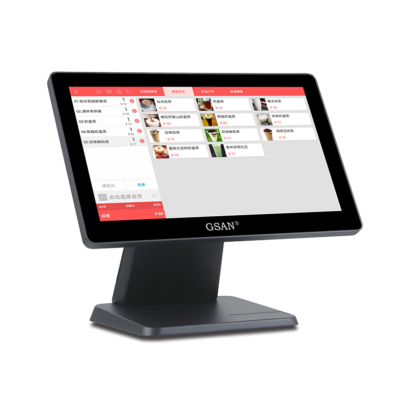 15.6'' Single Touch Screen POS Monitor Cashier POS Machine Cash Register