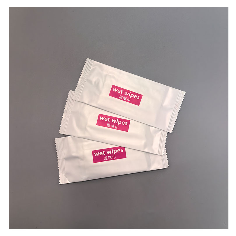 Custom Individually Wrapped Wet Wipes Tissue Single Piece Pack for Restaurant Hand Refreshing Restaurant Non-Woven Cleansing Wet Wipes with Logo