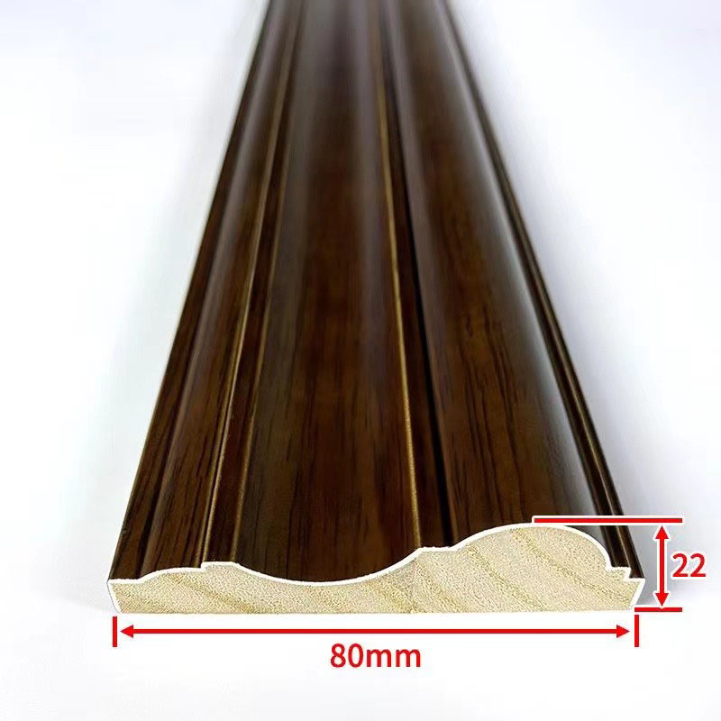 White Gesso Coating Solid Wood MDF Skirting Board for Decoration