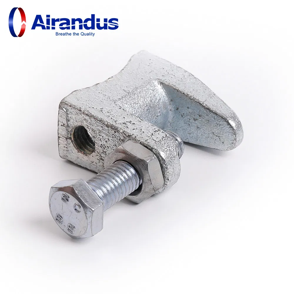 Galvanized Beam Clamp for Air Duct Flange with Tapped Hole Threaded Rod 10mm