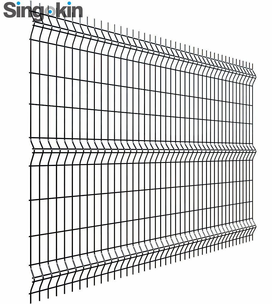 Welded Galvanized Zinc Steel Mesh 3D Outdoor Fence