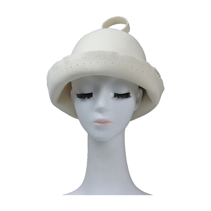 Wholesale Custom Multicolor Winter Wool Felt Sauna Hat Cap with Hang Loop