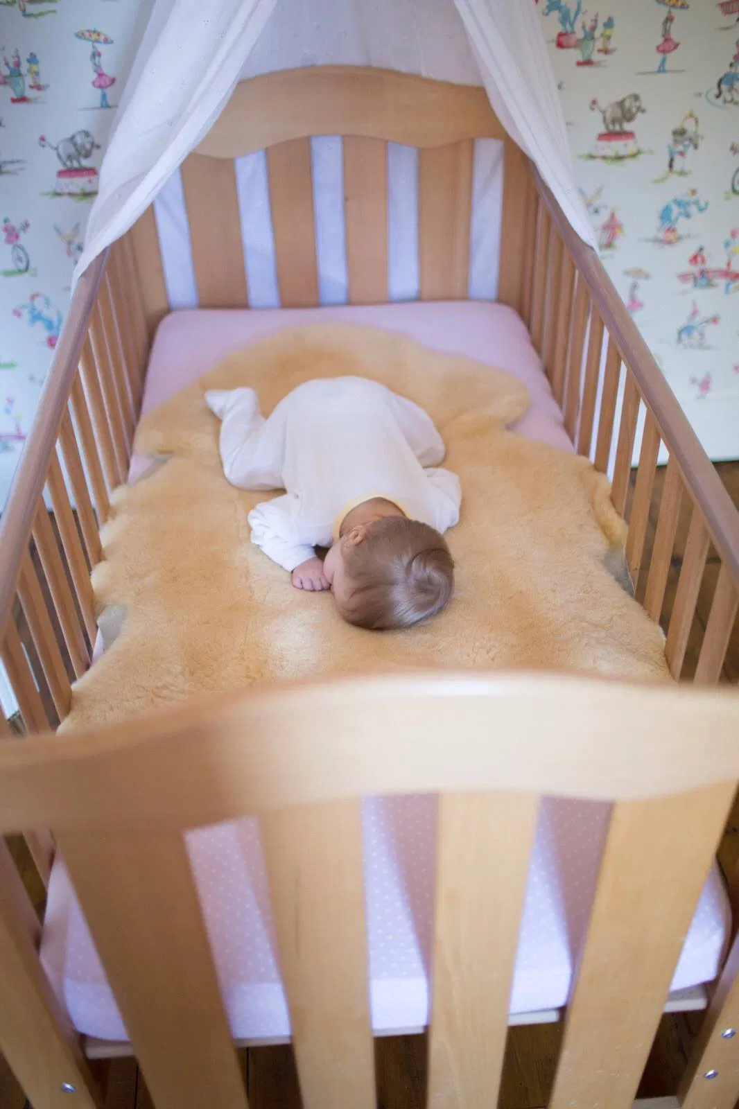 Super Warm Real Fur Sheepskin Straight Wool Bassinet Liner Baby Products