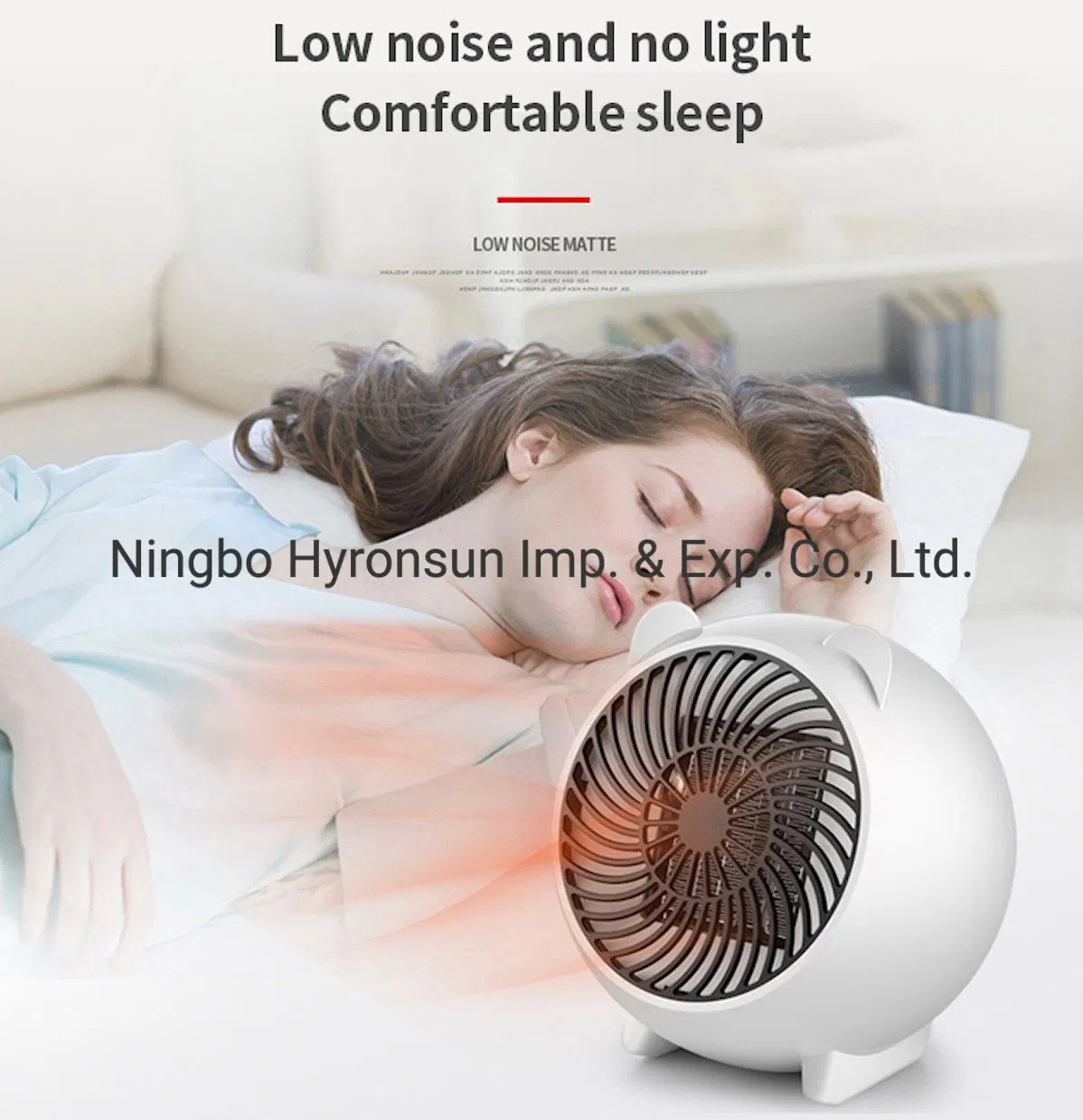 500W Smart Portable Winter Warmer Home Office Electric Fan Heater