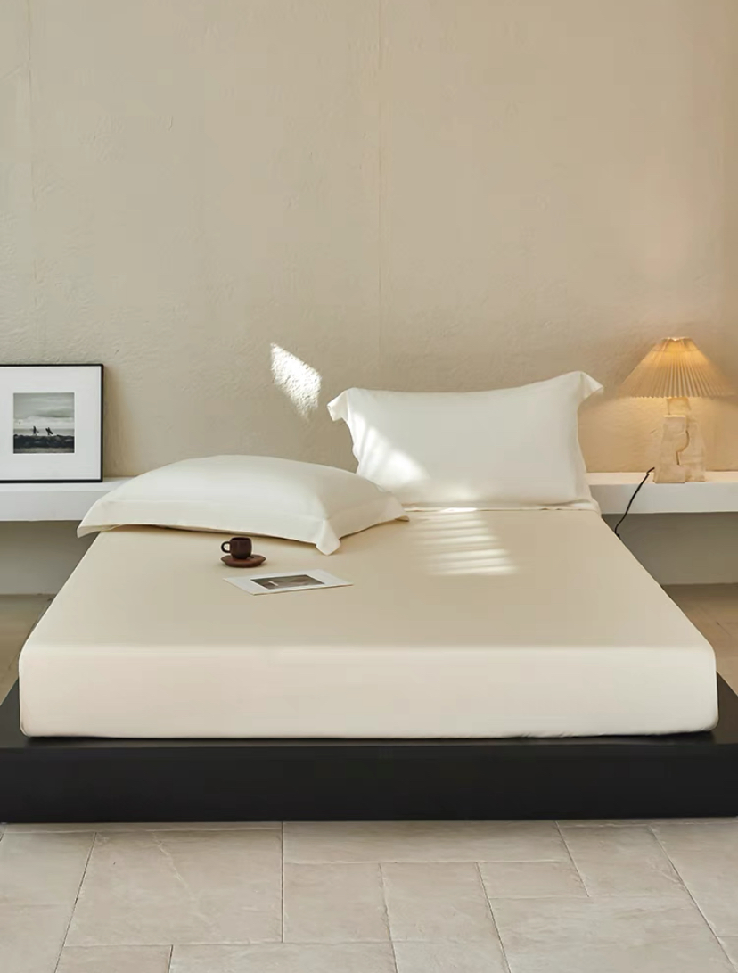 Factory Customised Lycell Bamboo Fibre Ice Silk Bed Sheet Bedding Four-Piece Set