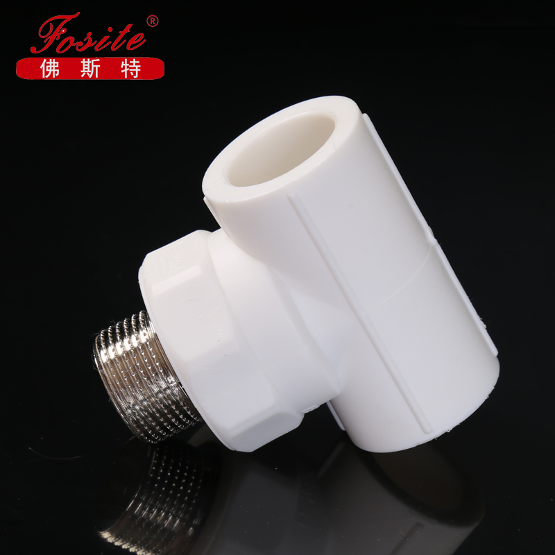 Green Color PPR Fittings Male Elbow Pipe Coupling Plastic Pipe Fittings