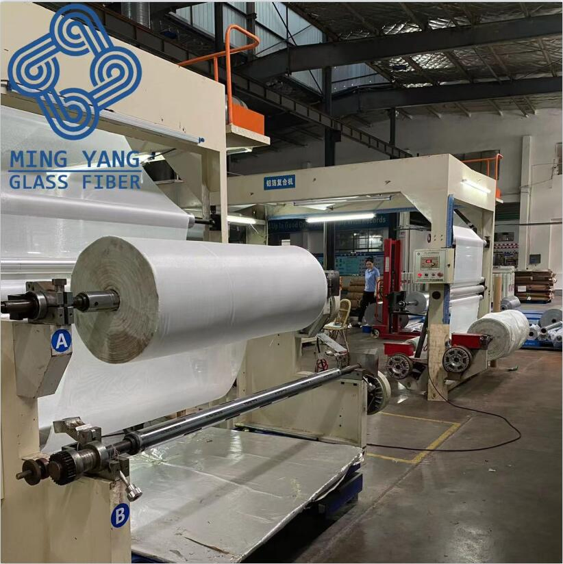 Pipe Insulation Fireproof Aluminum Foil Coated Glass Fiberglass Cloth