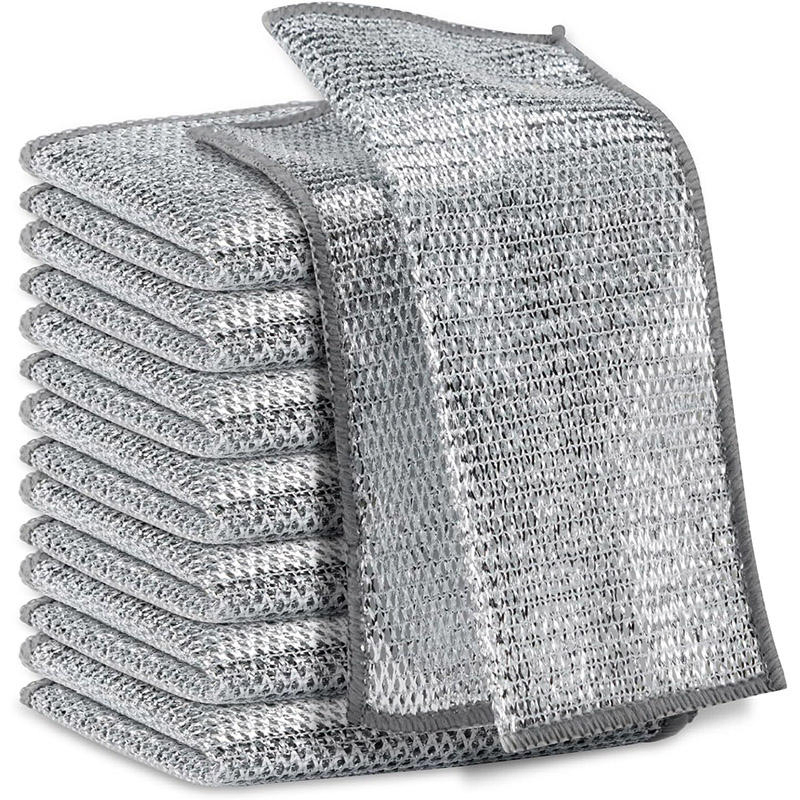 Kitchen Supplies Microfiber Wire Dishcloth Multifunctional Non-Scratch Eco-Friendly and Multipurpose for Dishes