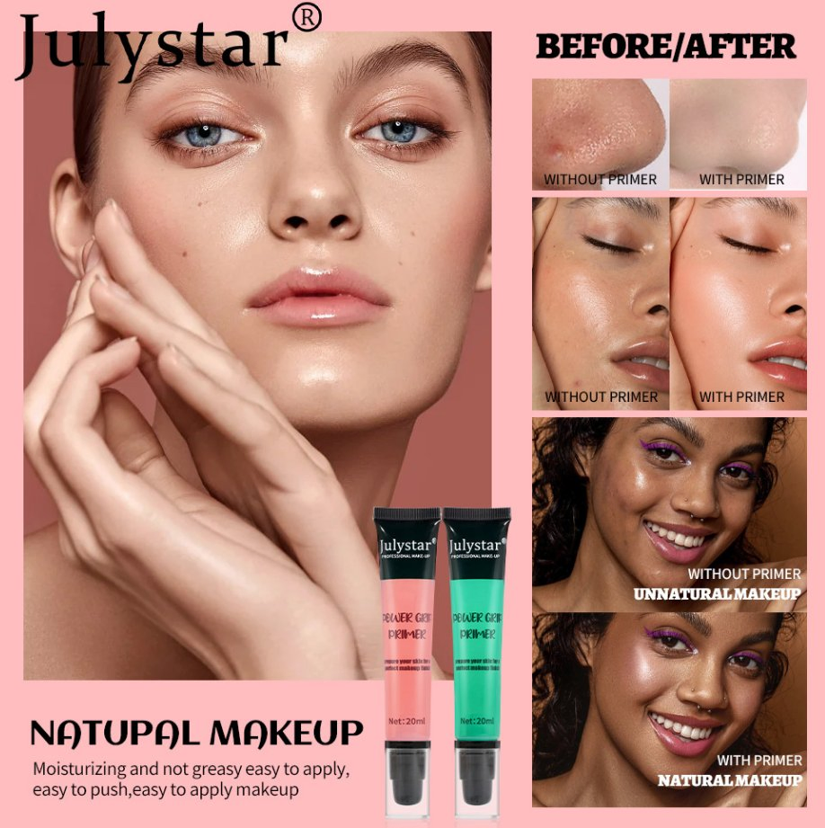 Online Wholesale in Stock Face Primer Base+ 4% Niacinamide Private Label Makeup Primer Cream Facial Liquid Makeup Foundation Primer