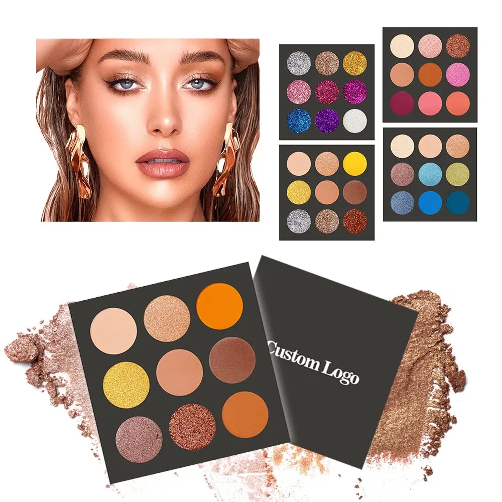 Private Label High Pigment Matte Shimmer Eye Shadows Makeup Nude Natural Eyeshadow Palette