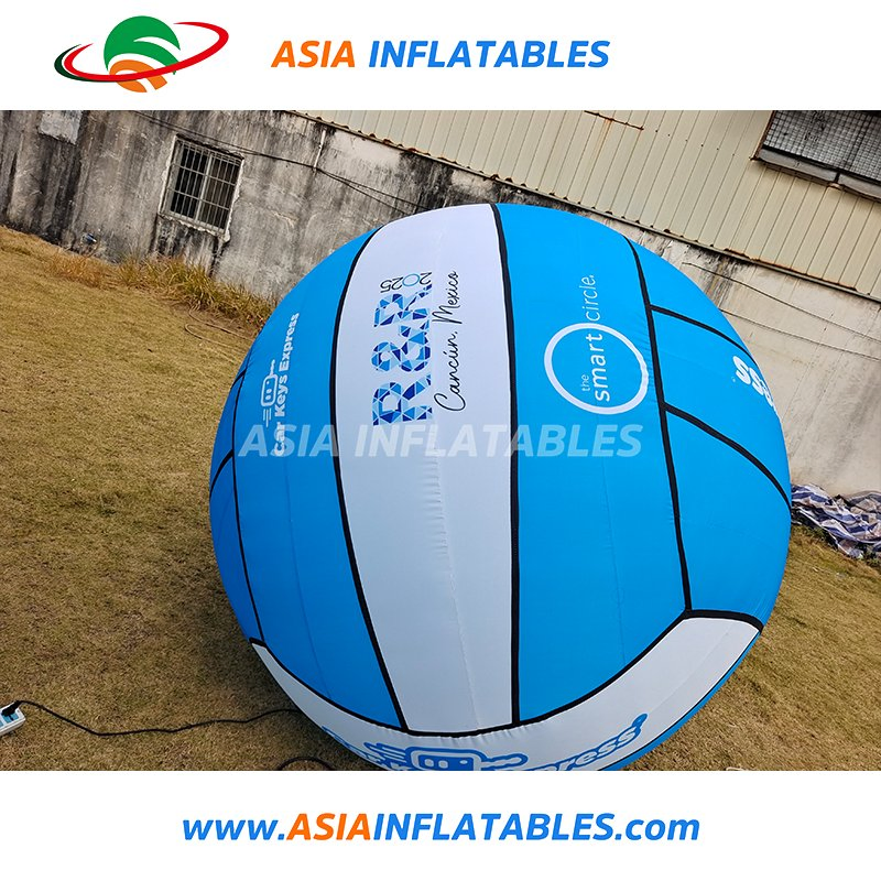 Giant Inflatable Volleyball with Printing, Airsealed Inflatable Volleyball Beach Ball for Outdoor