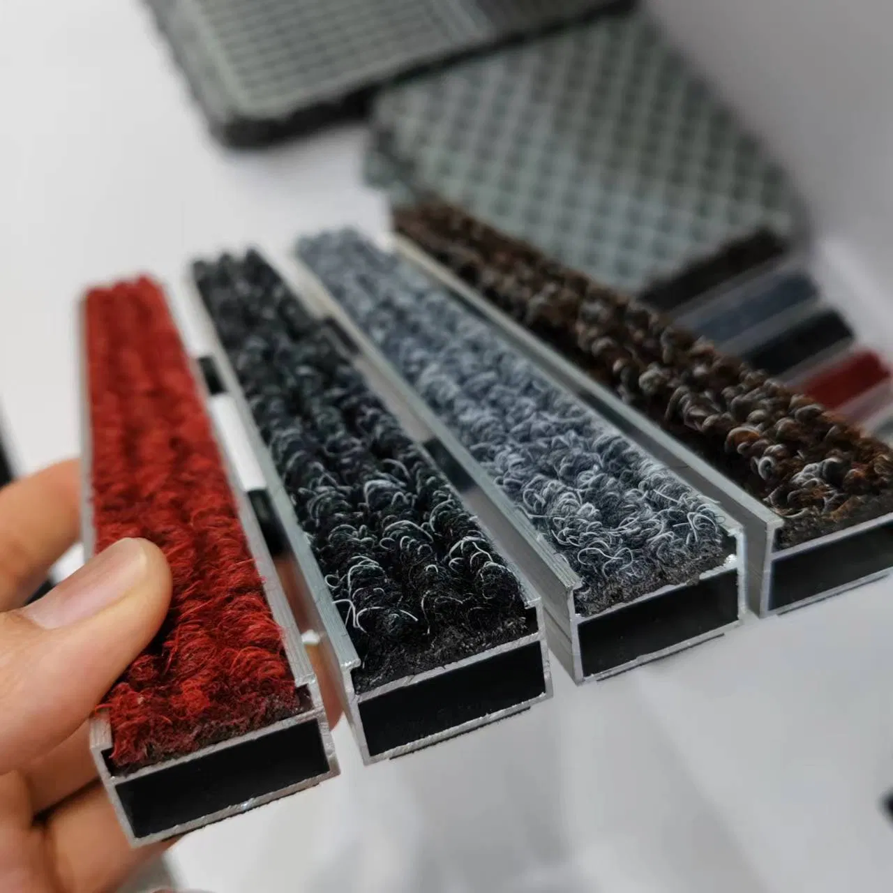 Aluminium Alloy Durable High-Traffic Entrance Dust Removal Modular Door Mat