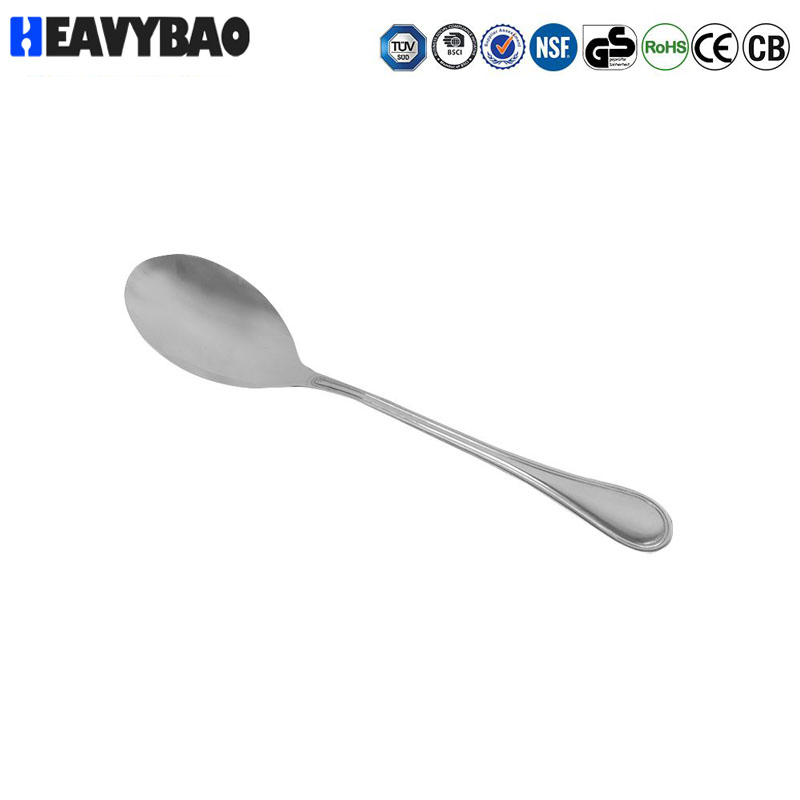Heavybao Restaurant Kitchen Portable Tableware Stainless Steel Spoon