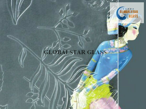 3mm, 4mm, 5mm, 6mm Diamong Patterned Glass /Clear Diamond Glass/Diamond Figured Glass/Diamond Rolled Glass/Decorative Glass