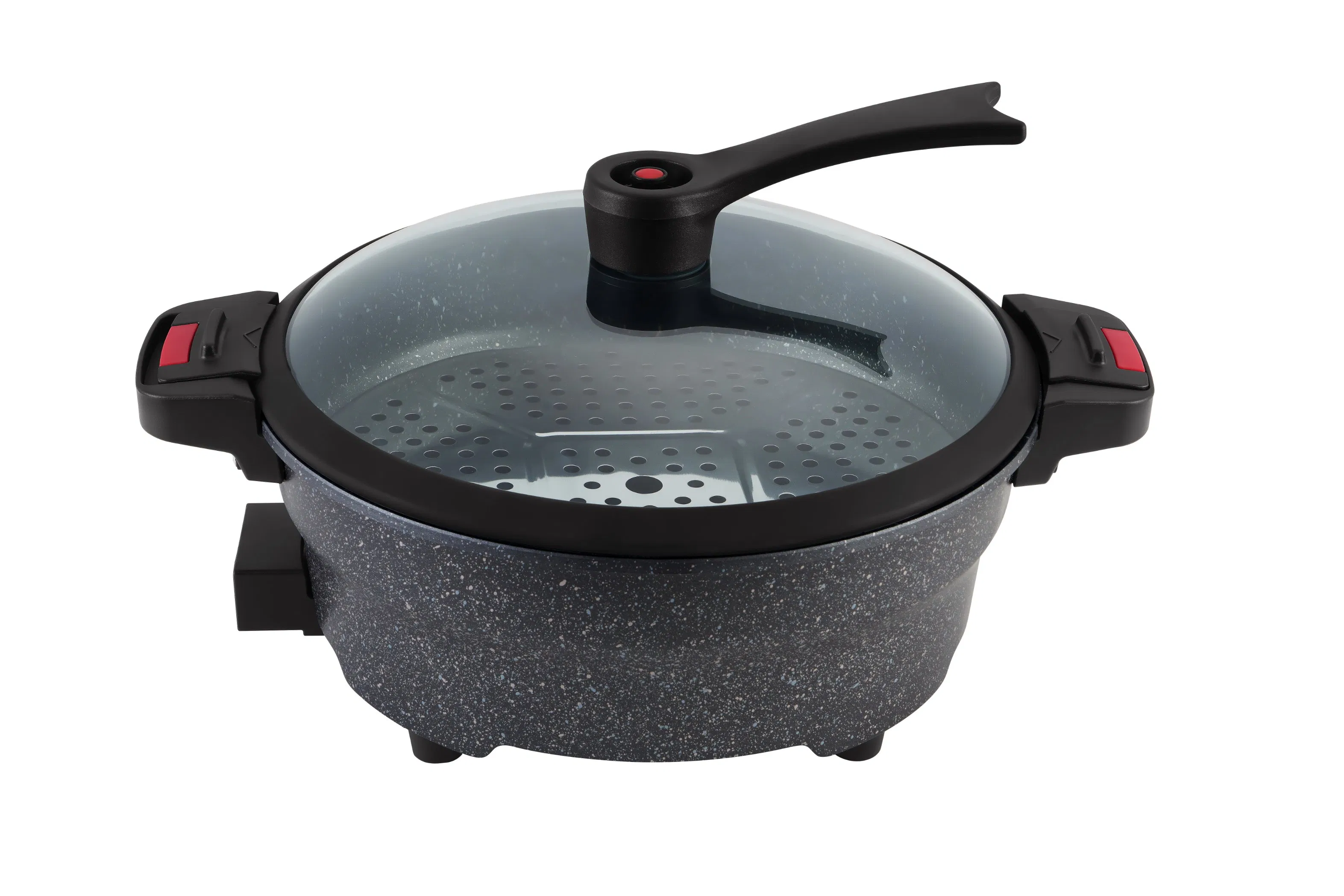 Multi-Purpose Easy to Use Home Electric Cooking Skillet Flat-Bottom