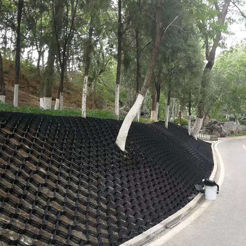 HDPE Plastic Geocell Paved Grid HDPE Geocell for Soft Basement Reinforcement Low Cost Gravel Stabilizer Geocell in Road Construction