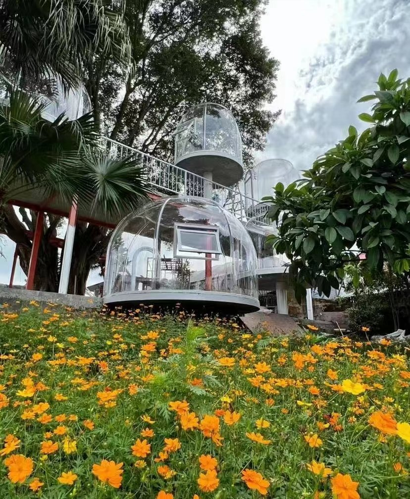 2024star Room Transparent Night Solid Sheet Prefabricated House Tent Star House Glamping House Star Room