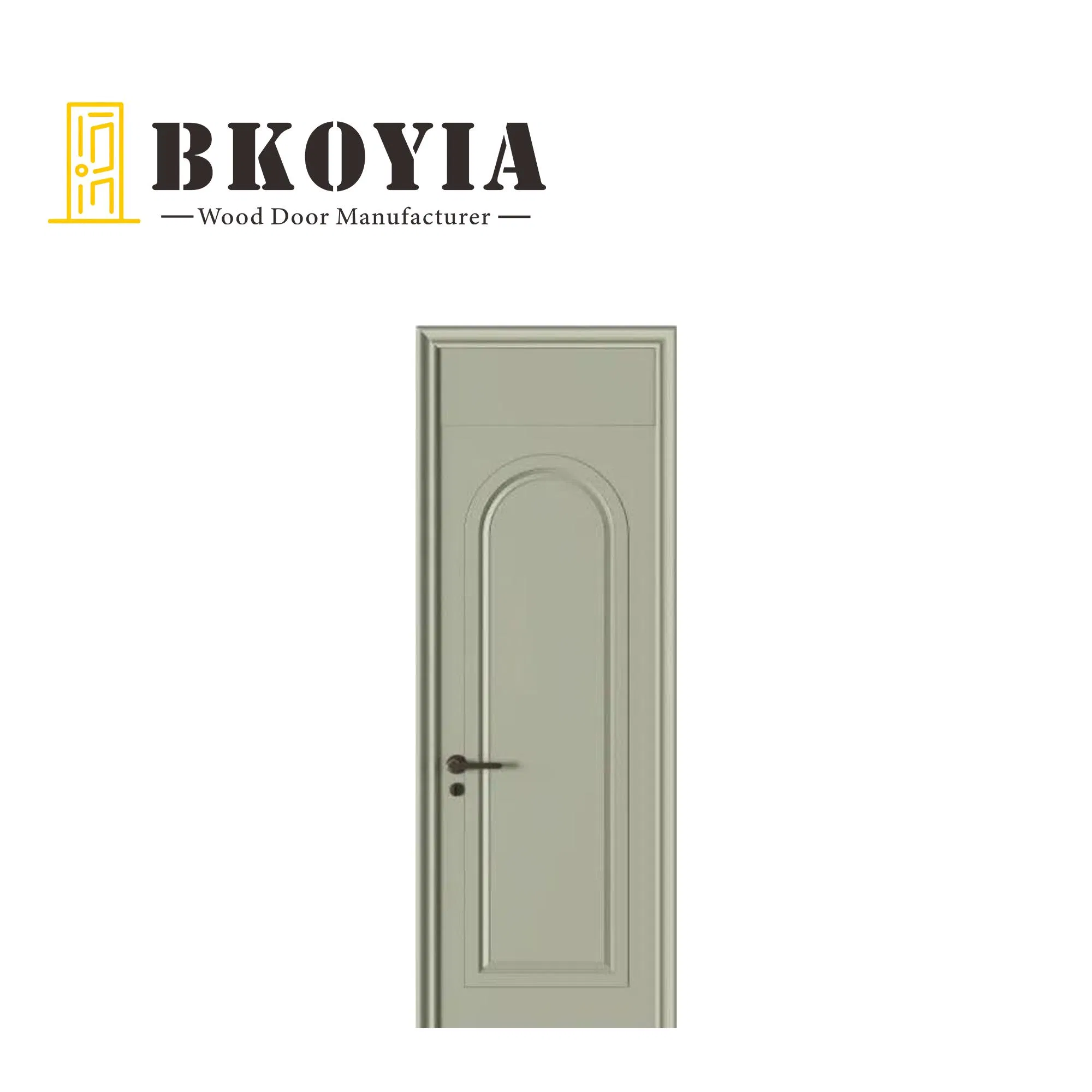 Morandi Green Arch Door: Retro-Elegant, Factory Direct, Export Quality