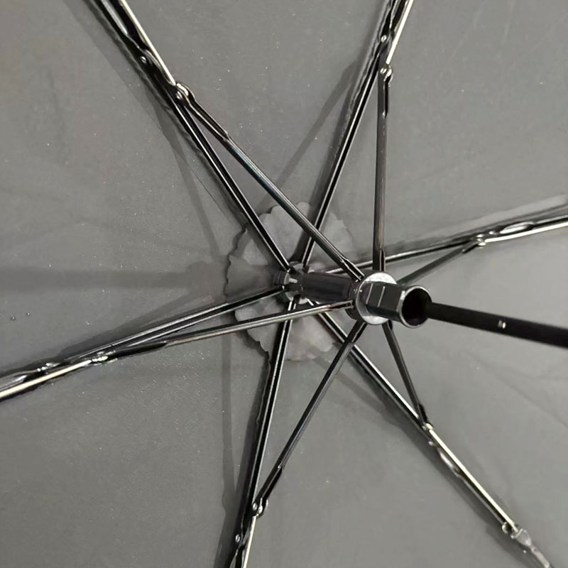 Складной зонт 19 дюймов с печатью, UPF99, карбон