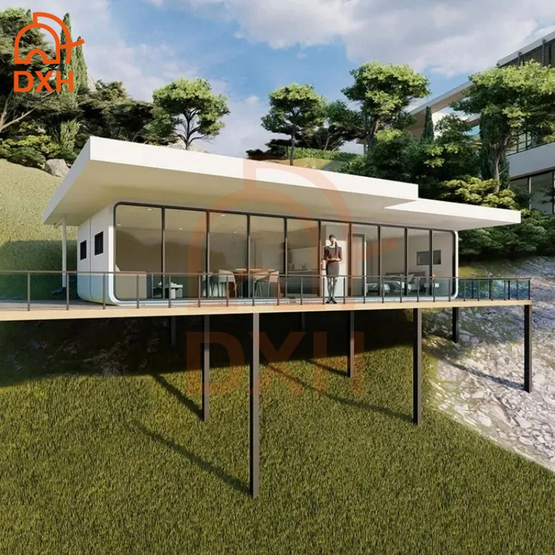 Prefabricated Building Modular Steel Portable Office Camping Container House Apple Cabin