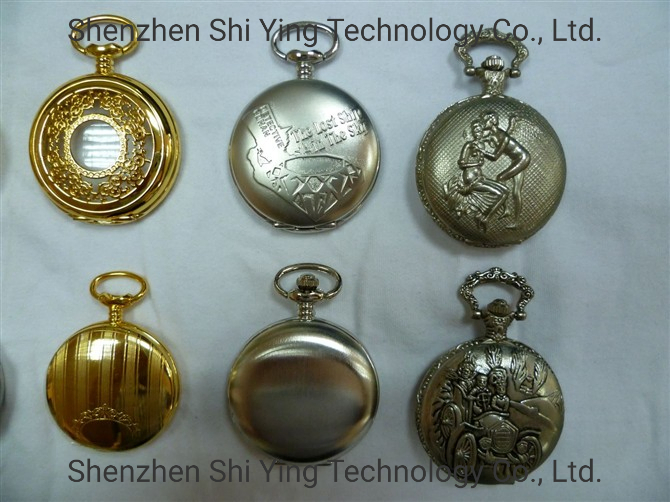 OEM Premium Engraved Pocket Watch with Chain for Souvenir