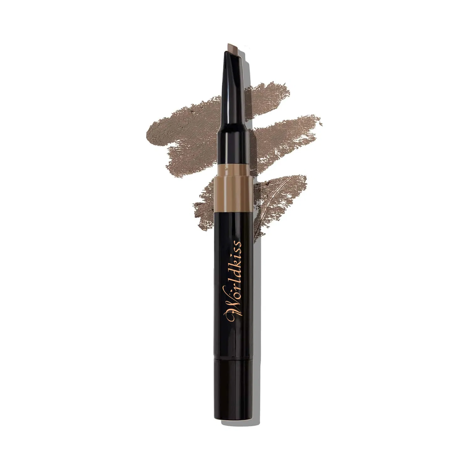 Waterproof Eyebrow Pencil & Brow Gel Duo Long Lasting, Smudge Proof, Natural Finish, Dual-Ended Eyebrow Makeup Tool
