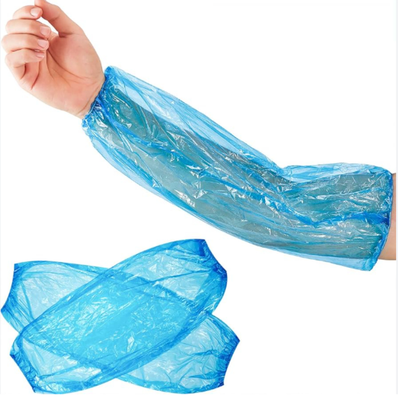 Disposable Arm Sleeves Waterproof PE Plastic Oversleeves for Cooking Cleaning Working Painting