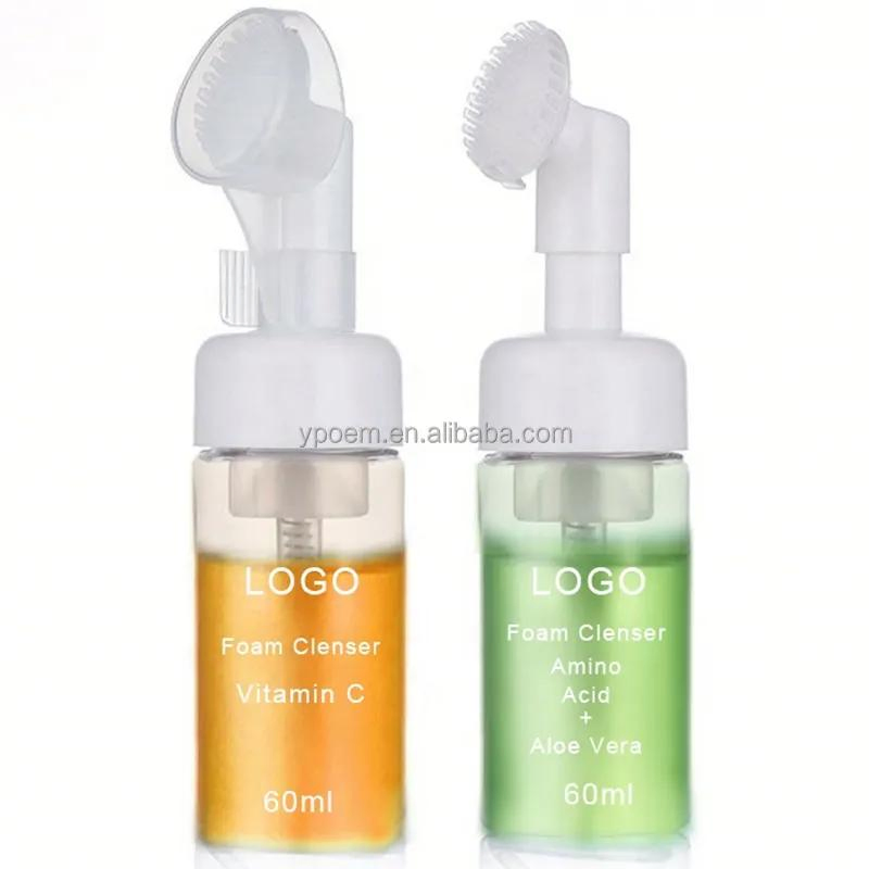 Top Grade Natural Cleansing Mousse Facial Cleanser Gentle Rose Foam Facial Wash