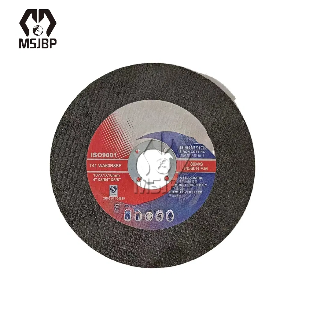 Msjbp Abrasive Wheel China Manufacturing 60 Grit T41 Ultra Thin Stainless Steel Cutting Disc