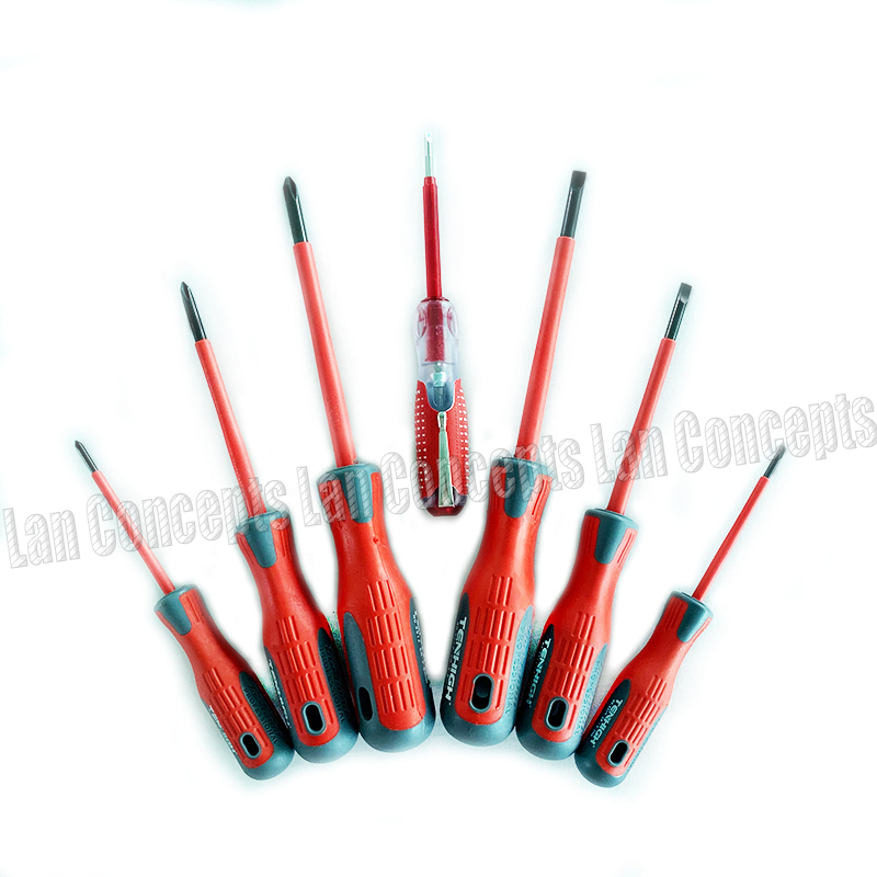 7PCS Screwdriver Electricians Electrical Work Repair Tool Screwdriver Kit