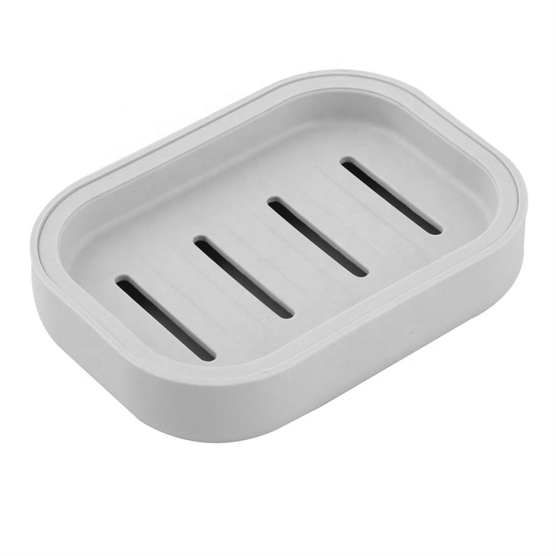 Double Soap Dish with Hooks Soap Box Holder for Bathroom