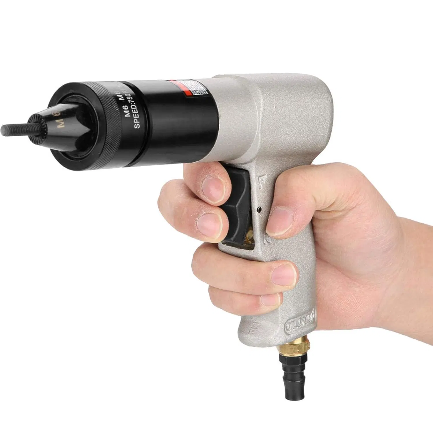 Industrial Grade Adjustable Speed Rivet Nut Tool Pneumatic Rivet Nut Gun with Self-Locking Head Gun