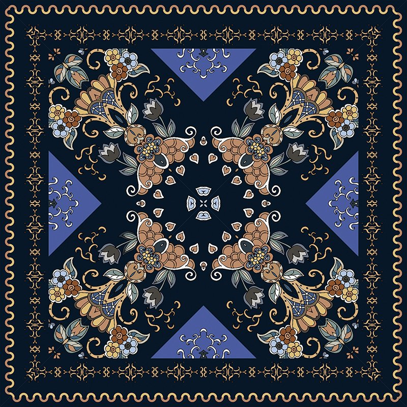 Плитка Art Deco с веерным узором для пола и стен