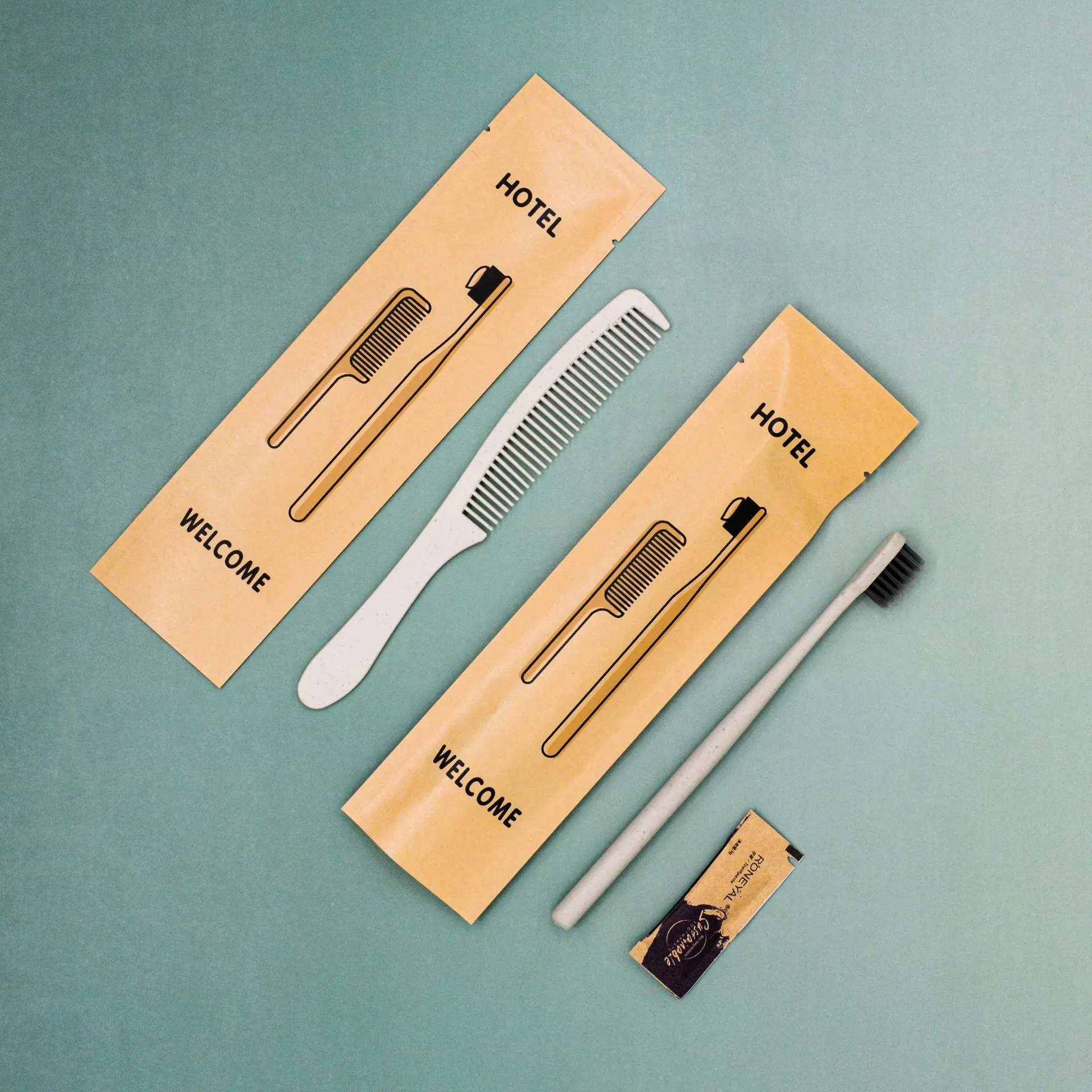 Eco Friendly Biodegradable Hotel Toiletries Eco Friendly Wheat Straw Toothbrush