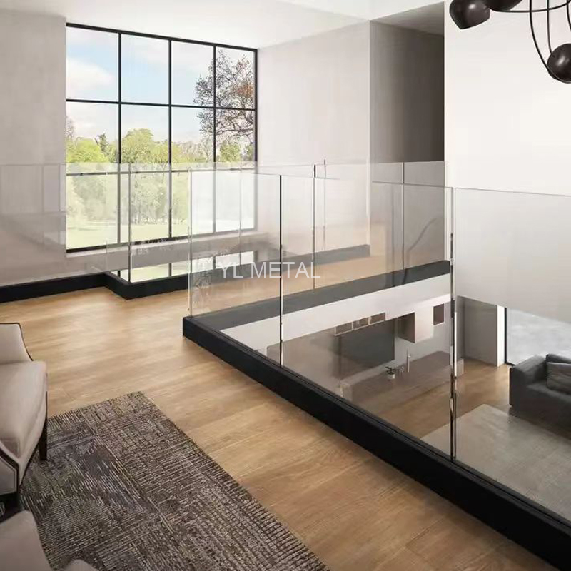 Y L U Channel Deck Aluminum Stainless Balustrades Glass Balcony Handrail Railing