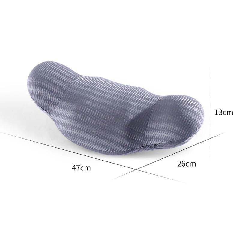 Lumbar Support Pillow - Memory Foam for Low Back Pain Relief, Ergonomic Streamline Car Seat, Office Chair, Recliner and Bed