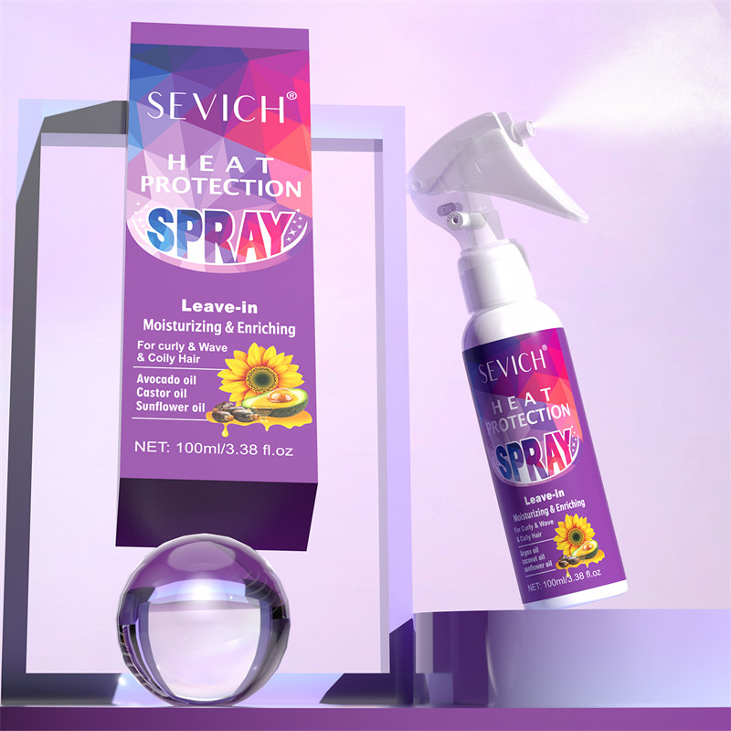 Heat Protectant spray Hair Serum New Arrival Curly Straight Glossy Hair Damage Repair Sapry